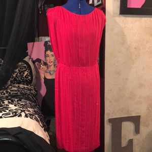 Vintage pink rhinestone dress